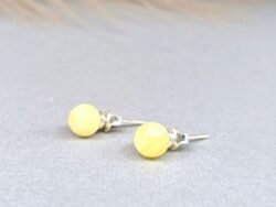 Gintariniai auskarai vinutės