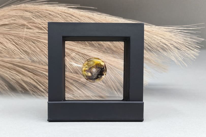 Gintarinis suvenyras rėmelyje